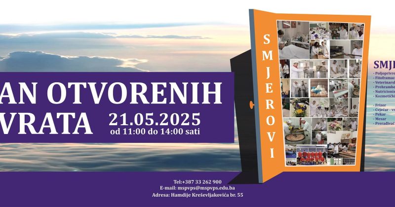 Poziv na Dan otvorenih vrata – Otkrijte budućnost obrazovanja!
