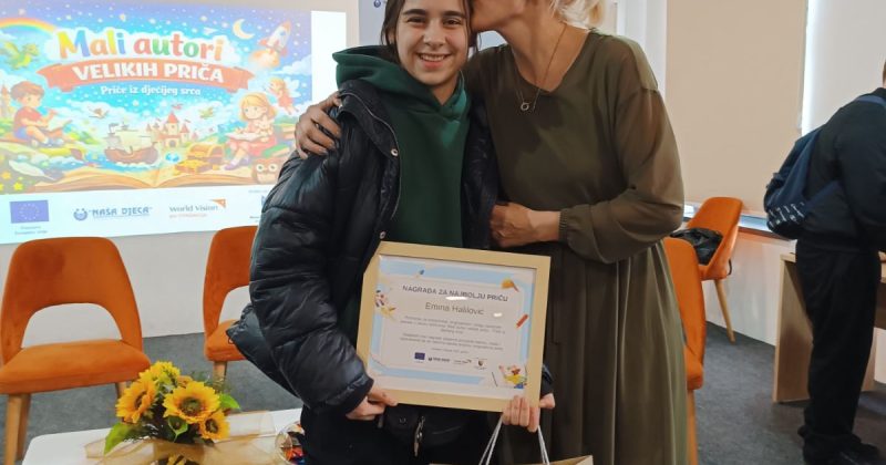 Prvo mjesto na takmičenju – Mali autor velikih priča